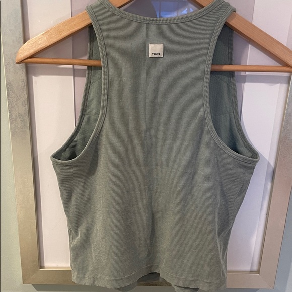 Vuori Women’s Sage Green Ribbed Tank Top - Picture 4 of 6